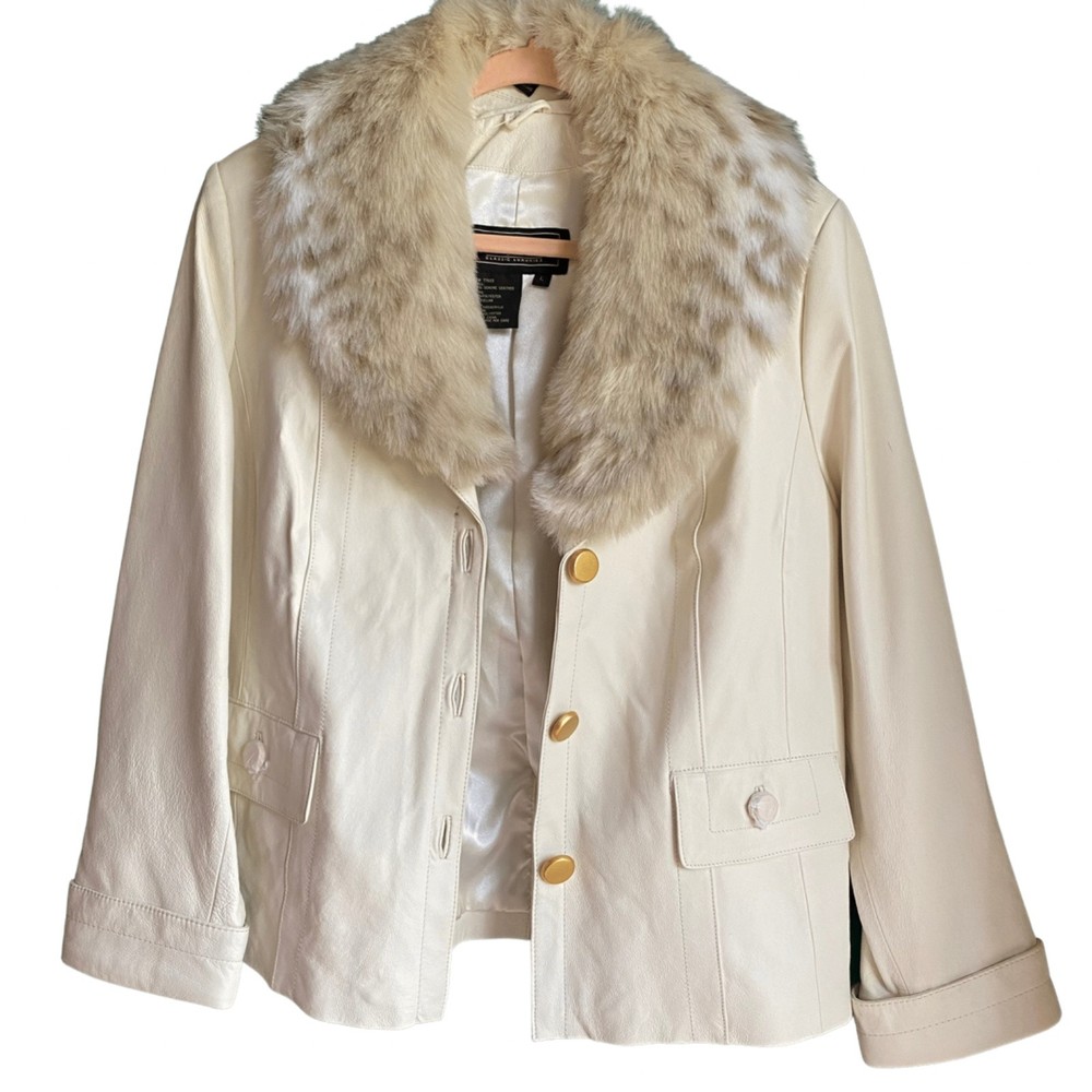 NWT Terry Lewis Genuine Leather Coat